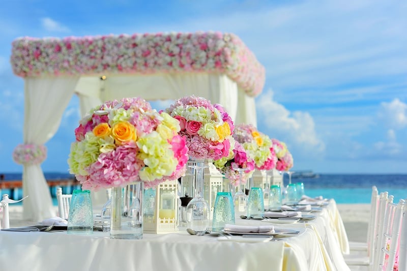 Vintage wedding table setting